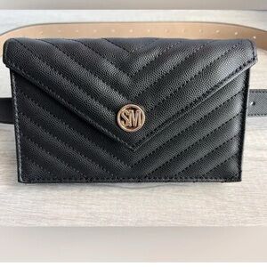 Steve Madden Black Quilted Wallet